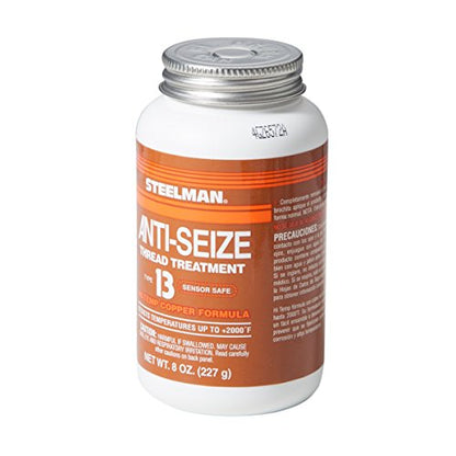 Steelman Anti-Seize Thread Lubricant for Preventing Stuck Fasteners, 8-Ounce, Brush Top