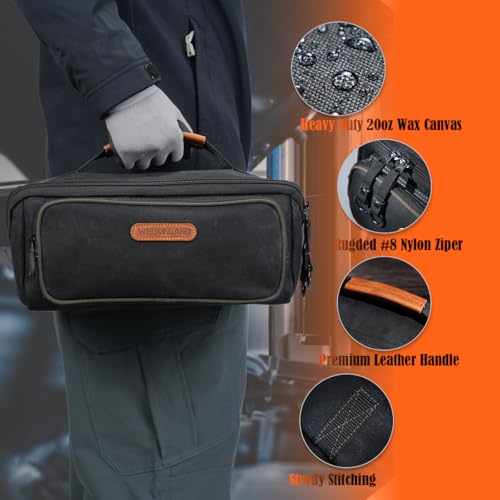 WELKINLAND LayFlat Tool Pouch Organizer, 5-Pocket 13-Inch Small Tool Bag