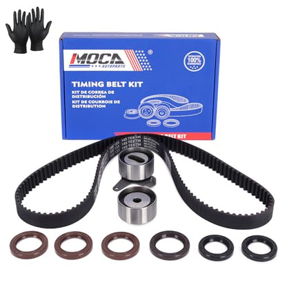 MOCA TCK179 Timing Belt Kit with Tensioner for 1990-2005 Mazda Miata & Mercury Capri & Kia Sephia 1.6L 1.8L L4