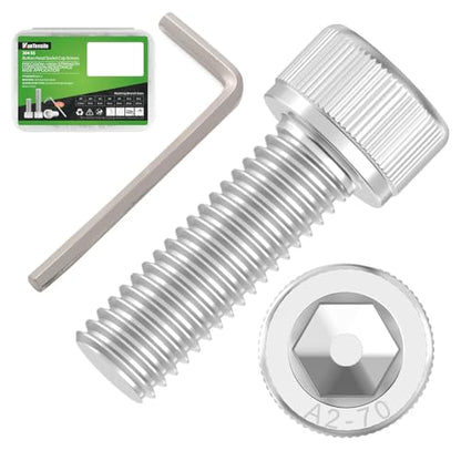 120 Pcs M2 x 6mm Button Head Socket Cap Screws - 304 Stainless Steel - size: M2x6