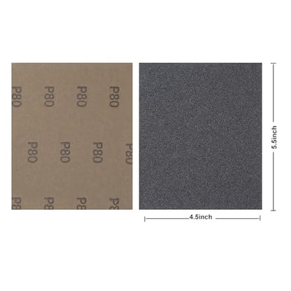MAXMAN 1/4 Sheet Sandpaper, 4.5" x5.5" 3000 Grit Silicone Carbide, for Wood - style: 3000 grit