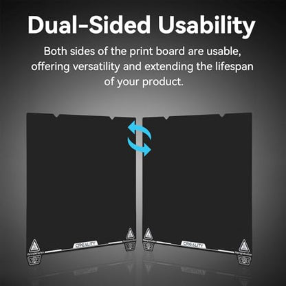 Official Creality K1 Max Build Plate 315x310mm Double Sided Epoxy Resin Coating Spring Steel Magnetic K1 Max Bed Plate 3D Printer Build Plate for K1 Max & Ender 3 V3 Plus (No Magnetic Sheet) - style: K1 Max Double Side EP Plate