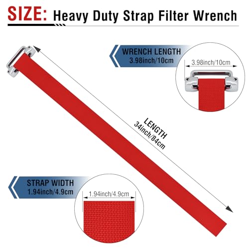 Heavy-duty oil filter wrench, Oil filter removal tool, 3/8 & 1/2 in Drive