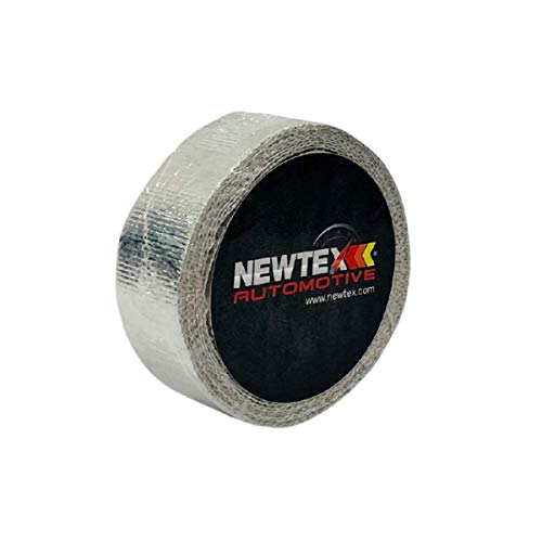 Newtex High Heat Resistant Tape - Extreme Temperature Aluminum Foil Z-Flex Tape - Pressure Sensitive Adhesive Ducting, Insulation, Reflective Heat Barrier Tape Roll (1.5" x 15') - size: 1.5 Inches x 15 Feet