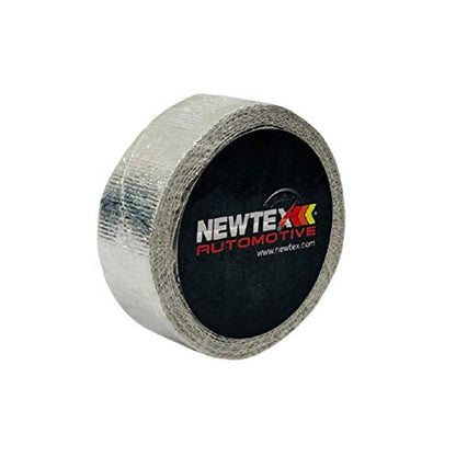 Newtex High Heat Resistant Tape - Extreme Temperature Aluminum Foil Z-Flex Tape - Pressure Sensitive Adhesive Ducting, Insulation, Reflective Heat Barrier Tape Roll (1.5" x 15') - size: 1.5 Inches x 15 Feet