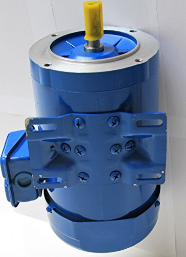 Hallmark Industries AC Motor, Three Phase, C face with Base Mount (1hp, 3450RPM, 3 Phase, 230/460V) - size: 1hp, 3450RPM, 3 phase, 230/460V