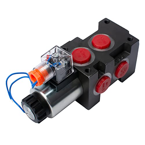 Hydraulic Solenoid Diverter Valve, 13GPM DC12V SAE Ports Hydraulic Solenoid Selector, MAX Pressure 200 Bar - style: 13GPM DC 12V