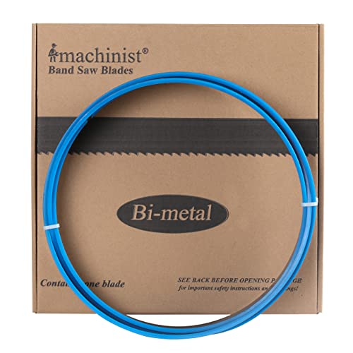 Imachinist S115121812 M42 115-1/2" x 1" x 8/12 TPI Bi-Metal Bandsaw Blades - size: 8/12 TPI