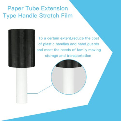 Black Stretch Wrap Roll 5"×1000' Plastic Wrap Roll for Moving Shipping - size: 5''black(2 roll )