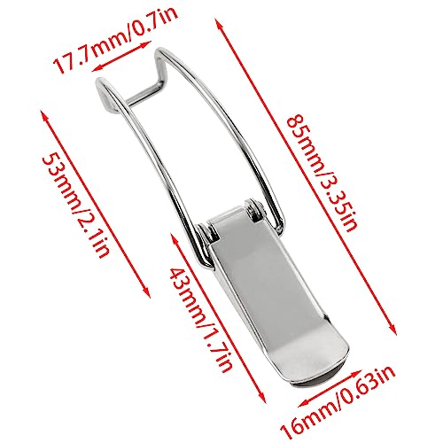 Xhziy 4 Pack Spring Loaded Toggle Latch, 3.35 Inch Catch Hasp Clamp