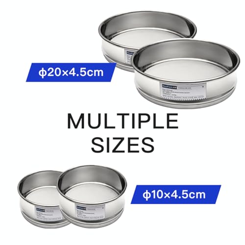 Lab Sieves 14 Mesh, Economy Test Sieve #14 Mesh, 4'' Diameter, 304 Stainless Steel Wire Cloth φ10×4.5cm - size: 14 Mesh（1.43mm）