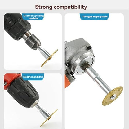 2inch Diamond Cutting Wheels, 4PCS Vacuum Brazed Diamond Cut Off Wheel with 1PCS Mandrels for Cutting Ceramics, Crystal, Tile, Marble, Stone, Jade