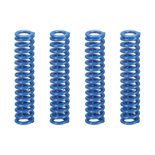 uxcell 4Pcs Blue Compression Springs, 3/8" OD x 1-3/4" L (0.039"x0.075"WD) - size: 3/8"OD, 1-3/4"L
