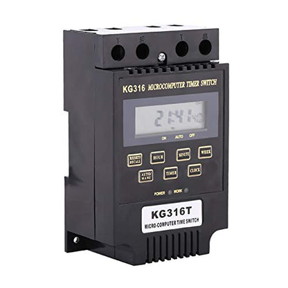 Eujgoov Digital Timer Switch, 10 On Off Weekly Programmable 110V