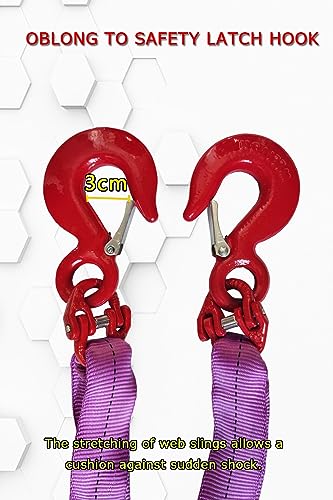 Four Leg Bridle Web Sling 6.5ft 6610lb Web Slings Belt Type with Hook 2.0 m 3000 kg Light Weight and Flexible Capacity Steel Sling[4leg 3.0t] - size: 4leg-3t