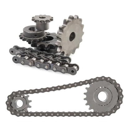 uxcell ISO/DIN 06B-1 Roller Chain Sprocket B Type 25mm Bore, 3/8" Pitch