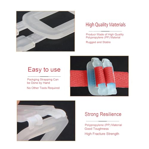 Plastic Packaging Banding Strapping Kit, Red - color: Red