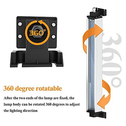 Led Industrial Machine Tube Light, IP66 Waterproof Explosionproof Work Lamp 13" 8W for CNC Internal, 110V to 220V Universal - size: 13 inch, 8W