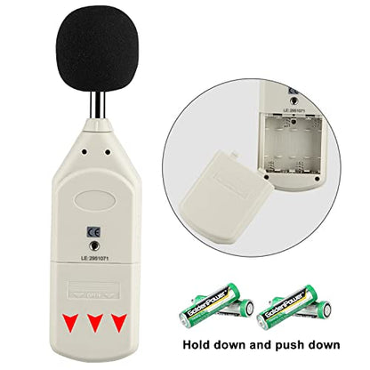 Decibel Meter, Professional Sound Level Meter with Backlight Display, USB Available SPL Meter 30 to 130dB, EC651 & ANSI S1.4 Standards A/C Weighted Sound Meter, Noise Meter with Records to 4700 - color: USB Version