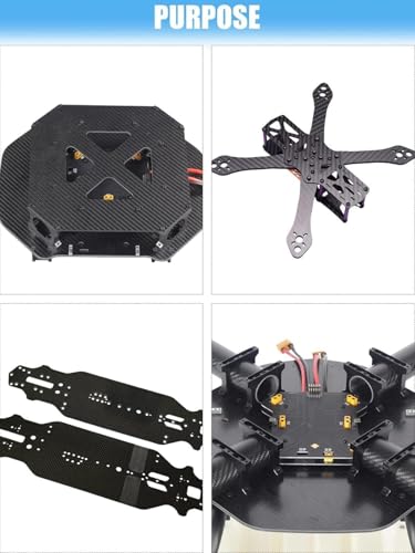 Carbon Fiber Sheet, 240×240 MM 0.5mm 1.0mm 1.5mm 2mm 2.5mm 3.0mm 4.0mm, 3K Full Carbon Fiber Board 100% Plain Weave Glossy Surface Carbon Fiber Plate - size: 240×240×3MM, style: Plain Weave Glossy Surface