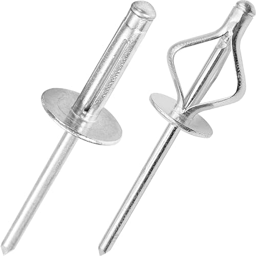 50Pcs Trifold Aluminum Exploding Blind Rivets, 3/16"x25/32" Large Head 5/8" - color: Silver, size: 3/16"x25/32" Large Head 5/8"