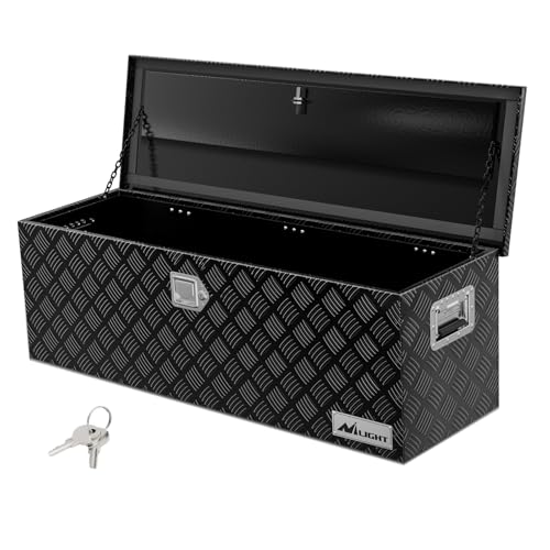 Nilight 44 Inch Truck Tool Box Heavy Duty Aluminum Stripes Plated - size: 44"x15"x15"
