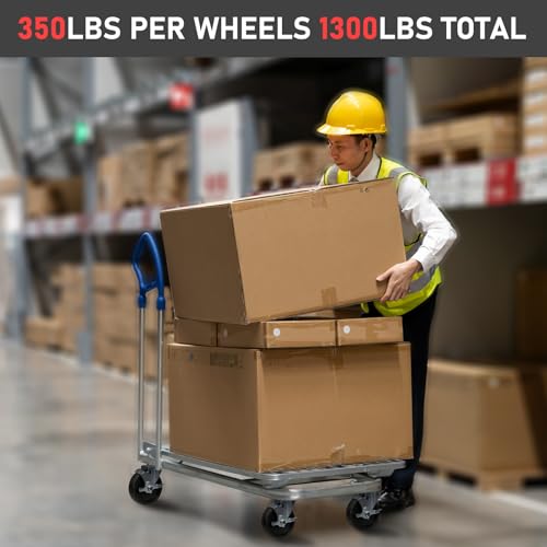 5 Inch Polypropylene Caster Wheels– Heavy Duty, Non-Marking, 450 lbs Load Capacity Each, Floor Protective, Ideal for Industrial Carts and Equipment(10 Pack) - size: 5 INCH