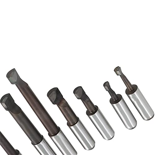 2 Inch Boring Head, 9-Pack Carbide Boring Bar Set Milling, MT2 Shank 3/8-16 Thread and 1/2 Inch Shank Boring Bar Sets