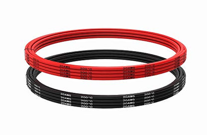 TUOFENG 20 AWG Silicone Wire Kit - 20ft - size: 20 awg 2 colors each 10ft