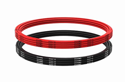 TUOFENG 20 AWG Silicone Wire Kit - 20ft - size: 20 awg 2 colors each 10ft