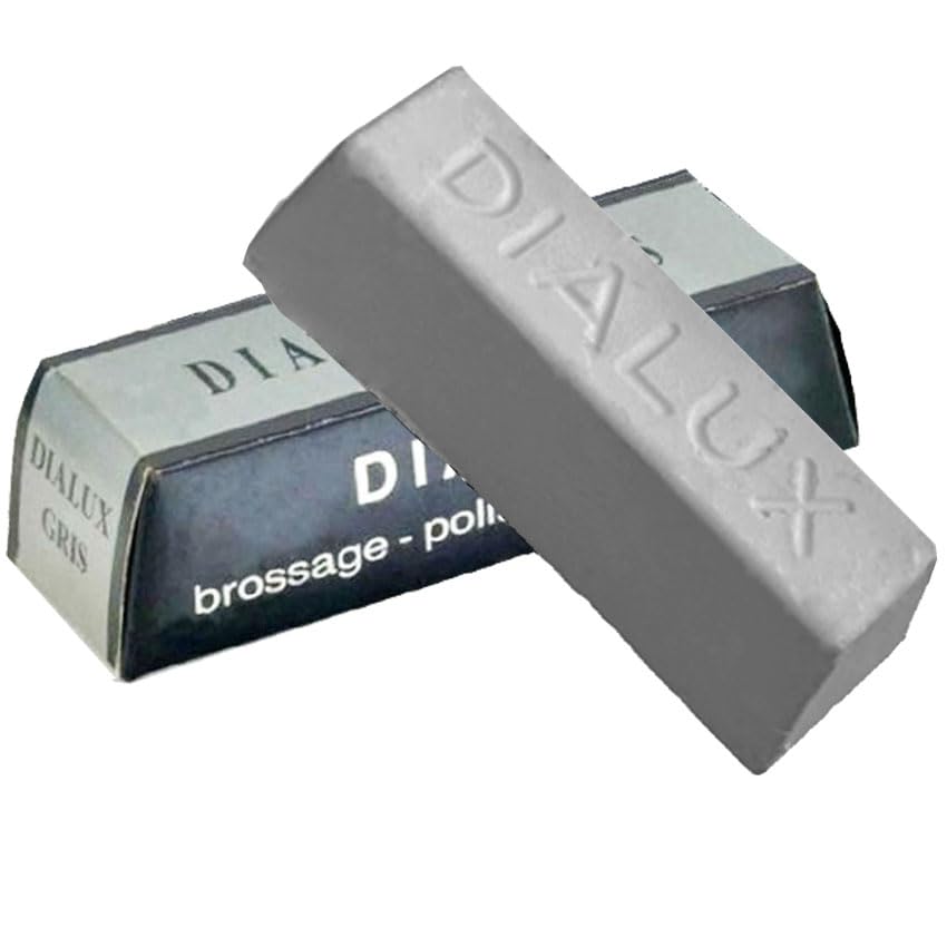 Premium Grey Rouge Polishing Compound Bar 120g – Final High-Gloss Finish for Stainless Steel, White Gold, Platinum & Sterling Silver – Made in France