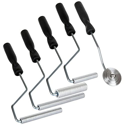 5Pcs Fiberglass Roller Tools Kit, Bubble Paddle Set