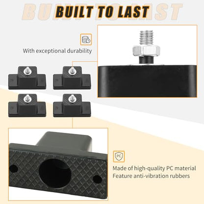 4 Pack Rubber Vibration Isolator Mounting Brackets
