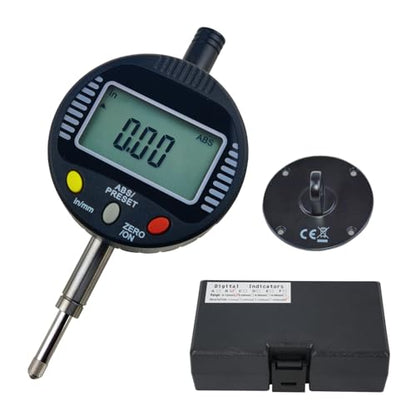 Electronic Digital Dial Gauge,with A Range of 0.5in/12.7mm and A Digital Indicator Accuracy of 0.01mm/0.0005 "Metric and Imperial Measure Tool Electronic Dial Gauge of 3D Printing and CNC Machine - size: 0.5 in/0.01