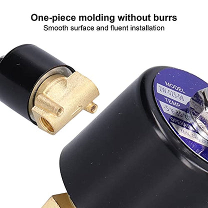 Electric Solenoid Valve, 2W-025-08 Brass Direct Acting Small NC Magnetic Valves for Water for Air for (DC24V)