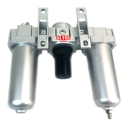 3/4" COMBO PARTICULATE FILTER REGULATOR LUBRICATOR COMPRESSED AIR Manual Drain