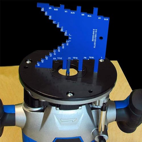 2 in 1 Router Depth Gauge and Table Saw Height Gauge for Router Tables