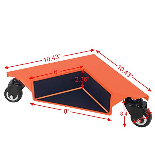 SPACEKEEPER Furniture Mover 1380 LB Furniture Dolly 4 Pack Cabinet Roller