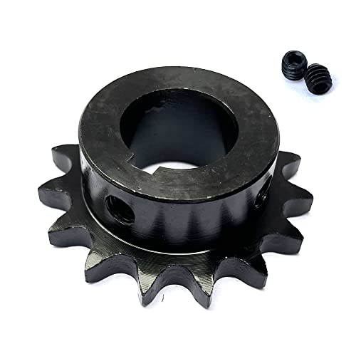 #40 Roller Chain Sprocket B Type 1" Bore Rust Prevention Hardened 15 Tooth - size: 1" Bore 15 Tooth, style: Apply #40 Roller Chain