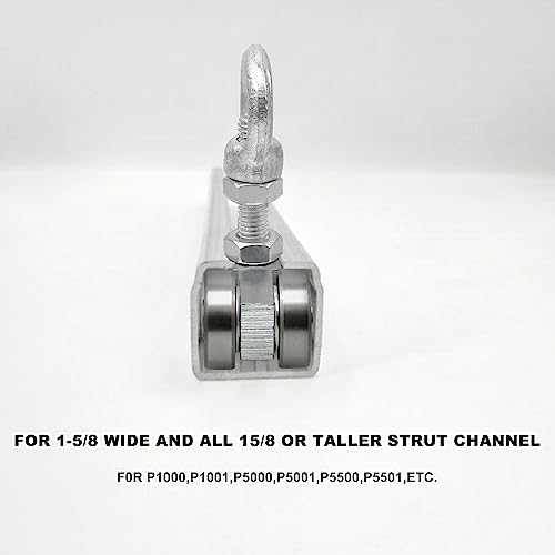 CNQLIS 4 Wheel Trolley Assembly Roller Trolley - style: Comes with ring eye nut