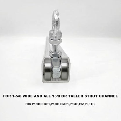 CNQLIS 4 Wheel Trolley Assembly Roller Trolley - style: Comes with ring eye nut