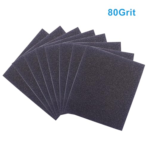 Sanding Sponge, 4.7"x3.9", 80 Grit, 8Pcs - size: 80#