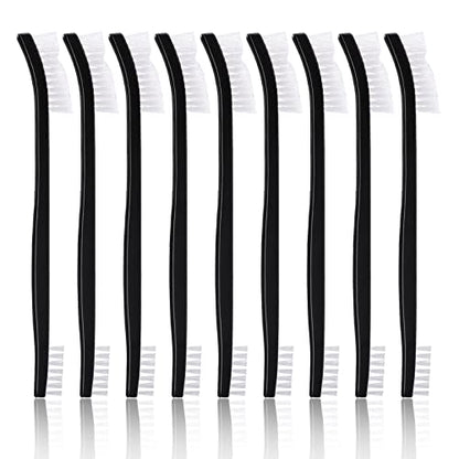 Accmor Scratch Brush Set for Gun Cleaning, All Purpose Nylon Bristle Brushes Tools 9 Pcs, Double-Ended Scrub Cleaner Kit for Cleaning Welding Slag/Paint/Rust/Dirt - style: 9Pcs Nylon White