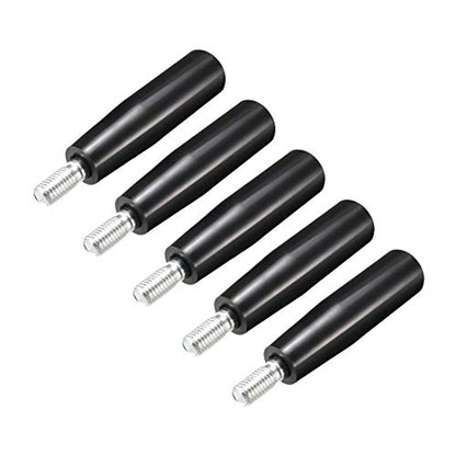 uxcell 5Pcs Revolving Handwheel Machine Handle M12 Male Threaded Stem for Milling Machinery - size: M12