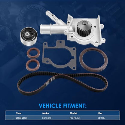 ECCPP Engine Timing Belt Kit with Water Pump Compatible for Ford