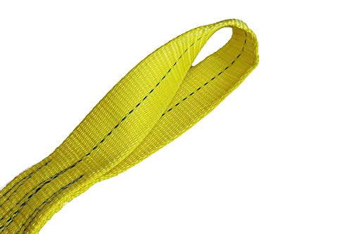 Kennedy Wire Rope & Sling Company 2inches x 3' 2-Ply Twist Eye Polyester Lifting Sling (Various Sizes in Listing) Made in The USA - color: 2" 2-Ply Twist Eye (Type 4), size: 2" x 3'