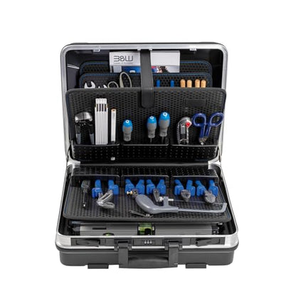 B&W BASE tool case with MODULE tool storage system (ABS case, volume 28.1 l, 46.3 x 35.5 x 17.1 cm inner) 120.02/M, tools not included - size: 46,3 x 35,5 x 17,1 cm - small, style: module tool holder systems
