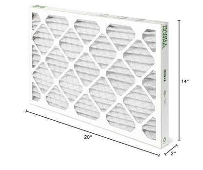 MANN+HUMMEL 14x20x2 MERV 8 Pleated 2" AC Furnace Air Filter. 4 Pack - style: 14 x 20 x 2