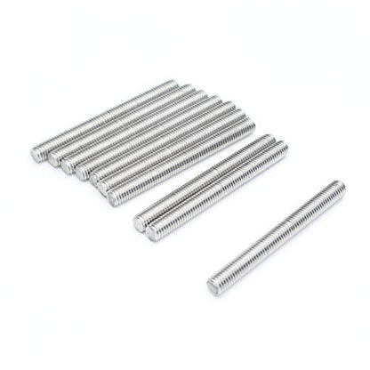 M8 x 80mm，304 Stainless Steel Full Threaded Rod, Right Hand Thread (10Pieces) - size: m8x80(10pcs)