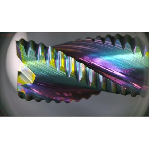 Tools DLC Carbide Milling Cutter,Roughing End Mill, Diamond-Like Coating, Cutting Tools for Aluminum, Copper, Composite Materials, 3 Flute, Flat Machining Set 8mm Shank（D8-60L, 2pcs） - size: 3 Flute D8-60L 2PC
